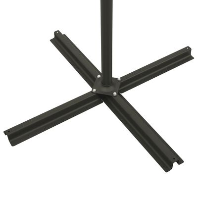 vidaXL Cantilever Umbrella with Pole and LED Lights Anthracite 300 cm
