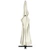 vidaXL Garden Parasol with Aluminium Pole 600 cm Sand White