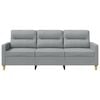vidaXL 3-Seater Sofa Light Grey 180 cm Fabric