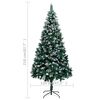vidaXL Artificial Pre-lit Christmas Tree with Ball Set&Pine Cones 210 cm
