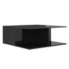 vidaXL Coffee Table High Gloss Black 80x80x31 cm Engineered Wood