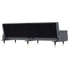 vidaXL Sofa Bed with Cushions Dark Grey Velvet