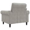 vidaXL Sofa Chair Light Grey 60 cm Velvet