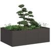 vidaXL Planter Black 120x80x40 cm Steel