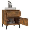 vidaXL Bedside Cabinets 2 pcs Smoked Oak 40x35x50 cm