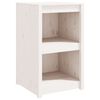 vidaXL Outdoor Kitchen Cabinet MEPPEL White 55x55x92 cm Solid Wood Pine
