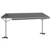 vidaXL Free Standing Awning 5 x 3 m Polyester Grey