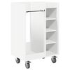 vidaXL Golf Cabinet with Wheel Plain White 65 x 45 x 98 cm