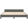 vidaXL Bed Frame without Mattress Dark Grey 152x203 cm Queen Velvet