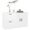 vidaXL Sideboard High Gloss White 100x33x59.5 cm Engineered Wood