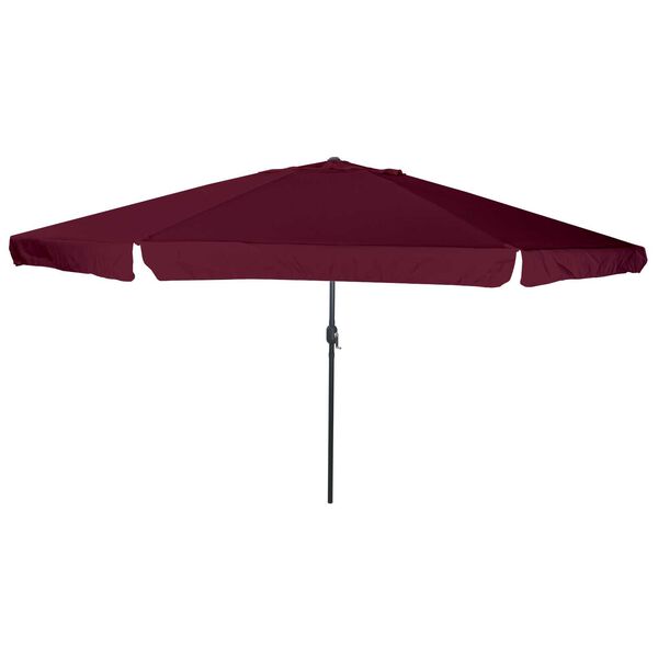 vidaXL Garden Parasol Red and Black 395 x 395 x 245 cm