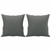 vidaXL 2 Piece Sofa Set with Pillows Dark Grey Fabric