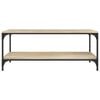 vidaXL Coffee Table Sonoma Oak 80x50x40 cm Engineered Wood