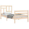 vidaXL Bed Frame without Mattress Single Solid Wood