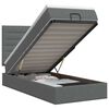 vidaXL Ottoman Bed with Mattress Dark Grey 107 x 203 cm Fabric