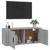 vidaXL Wall Mounted TV Cabinet Grey Sonoma 100x34.5x40 cm
