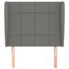 vidaXL Headboard with Ears Dark Grey 83 cm Fabric