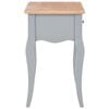vidaXL Nightstand Grey and Brown 40x30x50 cm Solid Pine Wood
