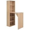 vidaXL Bar Table | Oak | Engineered wood | 115 x 59 x 200 cm | Bar Table