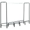 vidaXL Firewood Rack Anthracite 240x35x120 cm Steel