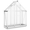 vidaXL Greenhouse with Base Frame Silver 169x58x202 cm Aluminium