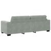 vidaXL Sofa Set 3 pcs Light Grey 221 x 80 x 80 cm Velvet