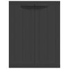 vidaXL Outdoor Storage Cabinet Black 65x37x85 cm PP