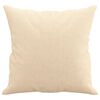 vidaXL Throw Pillows 2 pcs Cream 40x40 cm Fabric