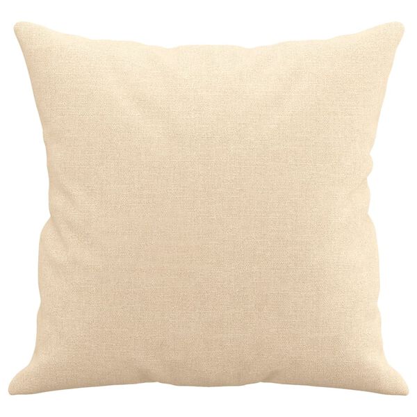 vidaXL Throw Pillows 2 pcs Cream 40x40 cm Fabric