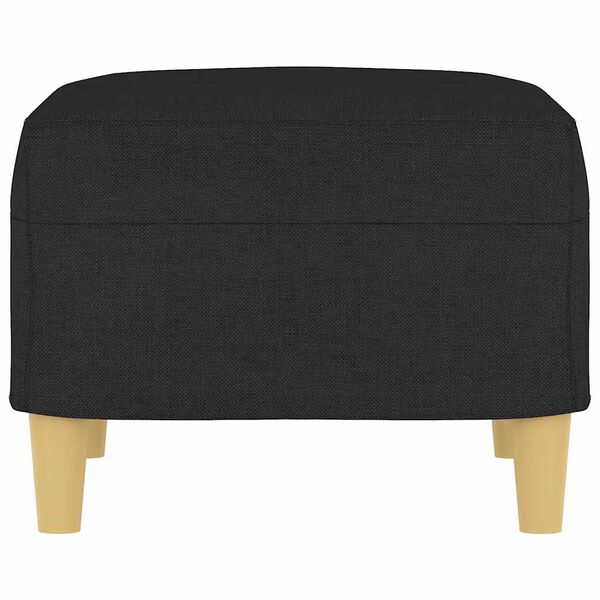 vidaXL Footstool Black 60x50x41 cm Fabric