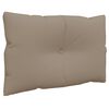 vidaXL Pallet Cushions 2 pcs Taupe Fabric
