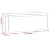 vidaXL Storage Bench Foldable White PVC