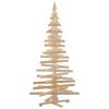 vidaXL Christmas Trees with Stand Natural 180 cm Solid pine wood