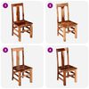 vidaXL Dining Chairs 4 pcs Solid Wood