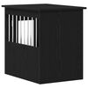 vidaXL Dog Crate Furniture Black Oak 45x62x59 cm Engineered Wood