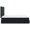 vidaXL Ottoman Bed with Mattresses Black Double Velvet