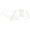 vidaXL Greenhouse with Steel Frame White 30 m&sup2; 10x3x2 m