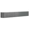 vidaXL Garden Raised Bed Galvanised Steel 440x80x68 cm Anthracite