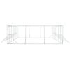 vidaXL Outdoor Dog Kennel Silver 6x14x2 m Galvanised Steel