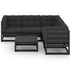 vidaXL 6 Piece Garden Lounge Set with Cushions Solid Pinewood