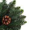 vidaXL Artificial Pre-lit Christmas Tree with Pine Cones Green 180 cm