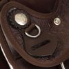 vidaXL Western Saddle. Headstall&Breast Collar Real Leather 15" Brown