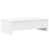 vidaXL Monitor Stand with Drawers White 50x27x15 cm Engineered Wood