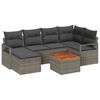 vidaXL Garden Sofa Set 7 pcs Grey