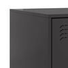 vidaXL Bedside Cabinets 2 pcs Black 34.5x39x44 cm Steel