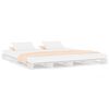 vidaXL Pallet Bed without Mattress White Double Solid Wood