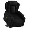 vidaXL Electric Stand up Massage Recliner Chair Black Faux Leather