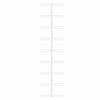 vidaXL Wall-mounted Wine Rack for 9 Bottles 2 pcs White Iron