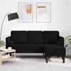 vidaXL Sofa Set with Cushion Black Polyester