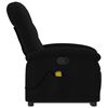 vidaXL Stand up Massage Recliner Chair Black Fabric